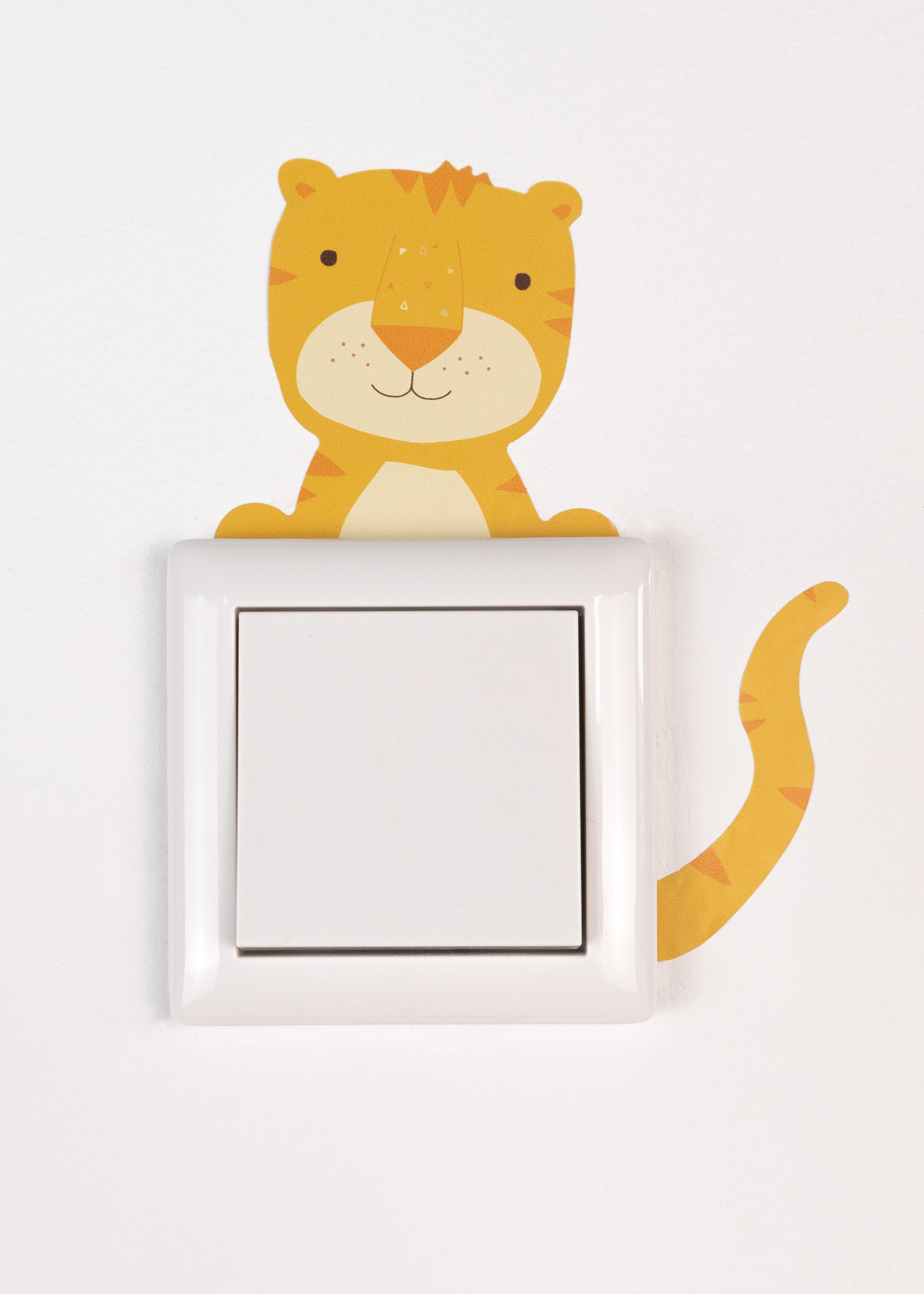 Light switch sticker lion & tiger