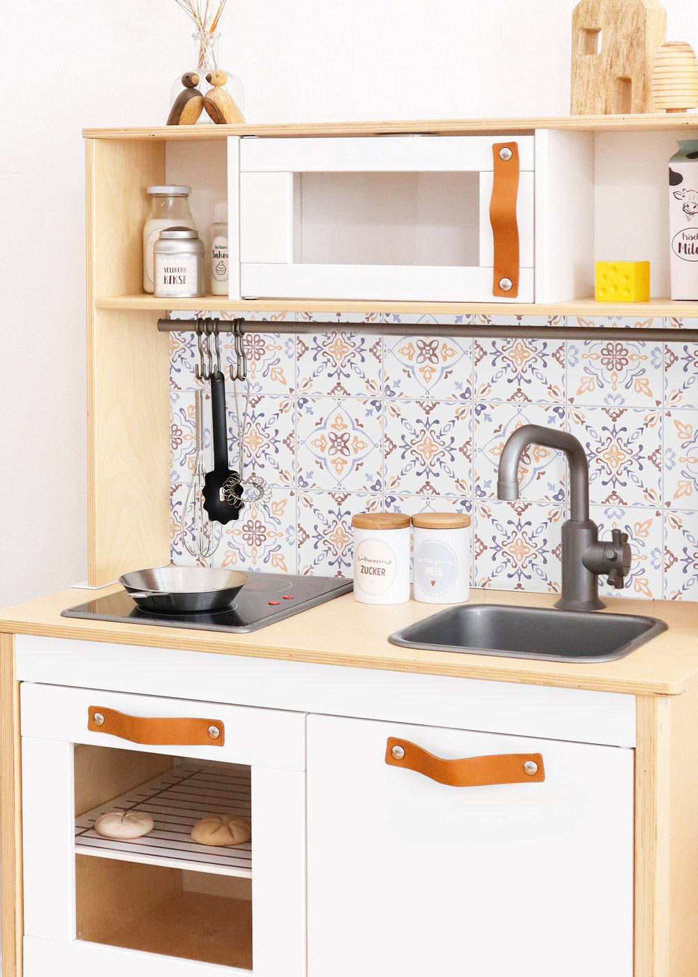 Ikea Duktig Kinderküche Kachla Mediterano Nordisch blau Komplettansicht Seite Ikea Duktig Kinderküche Kachla Mediterano Nordisch blau Komplettansicht Seite