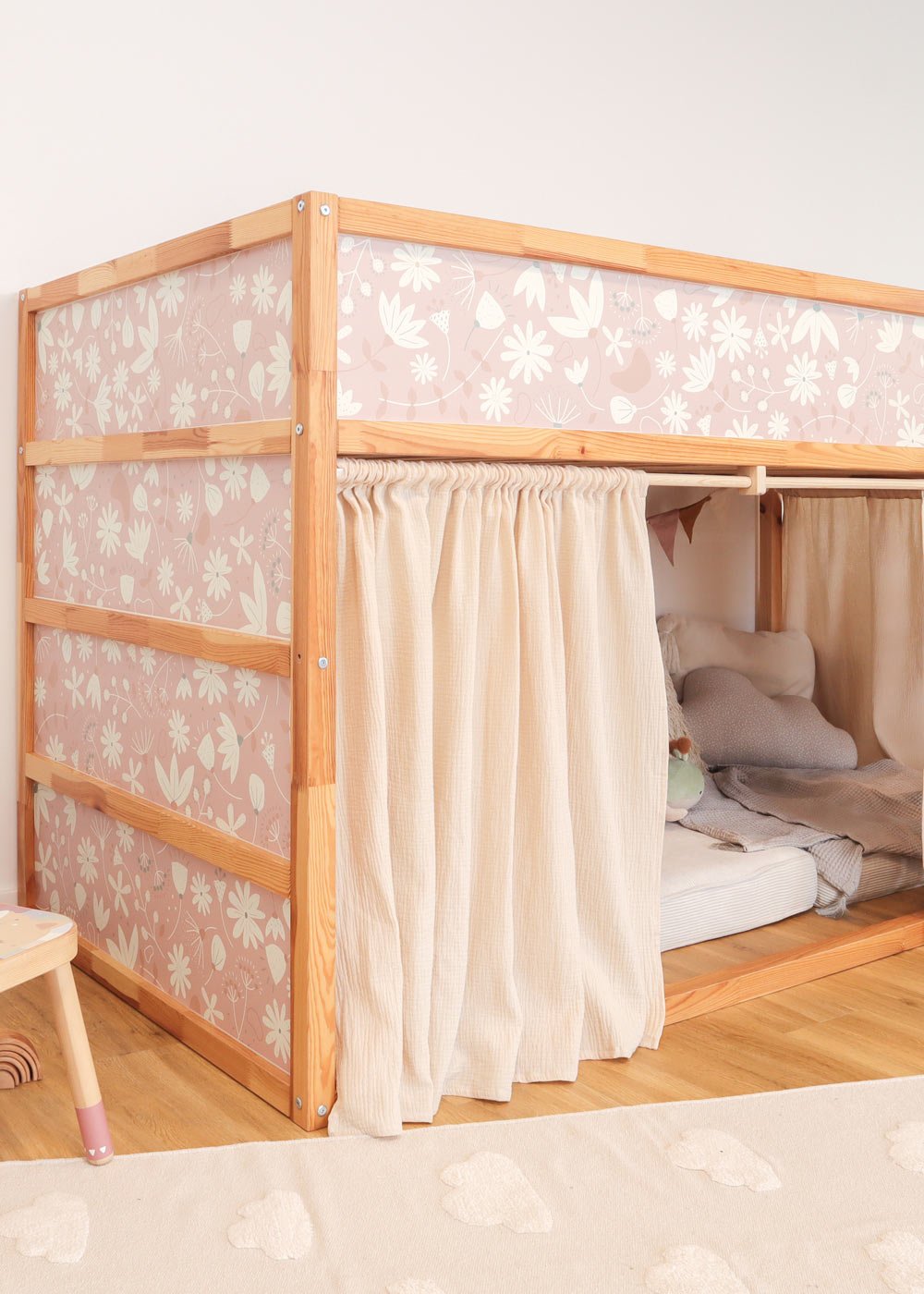 klebefolie ikea kura hochbett blumig blush 5er set 3 klebefolie ikea kura hochbett blumig blush 5er set 3