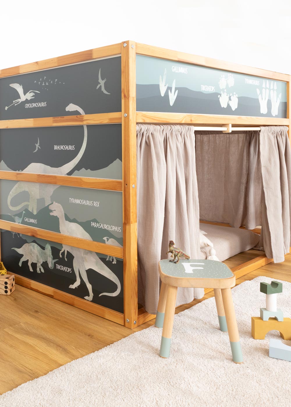 klebefolie ikea kura hochbett dinosaurier gruen 7 klebefolie ikea kura hochbett dinosaurier gruen 7