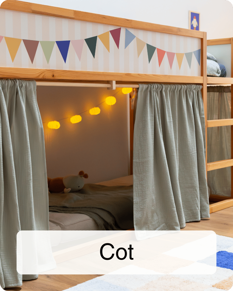 Curtains for the IKEA KURA bed