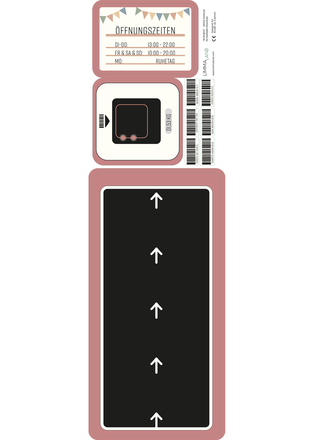 stickerset zubehoer ikea kaufladen kassa rosenholz 99 stickerset zubehoer ikea kaufladen kassa rosenholz 99