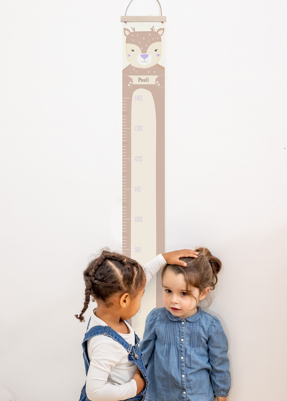 Measuring rod as decoration for children's room