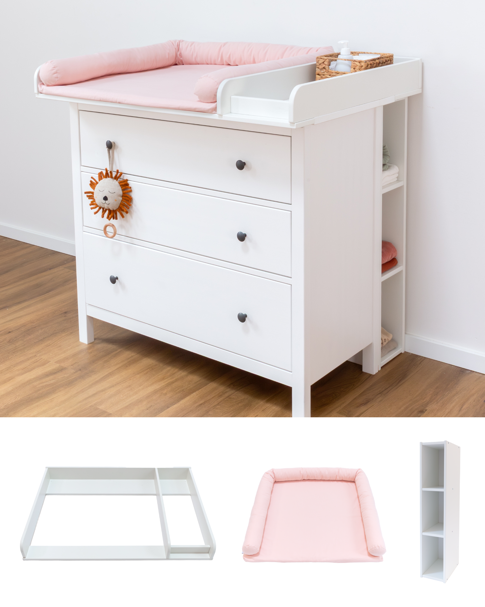 wickelkommode ikea hemnes 108 set komfort blush 00