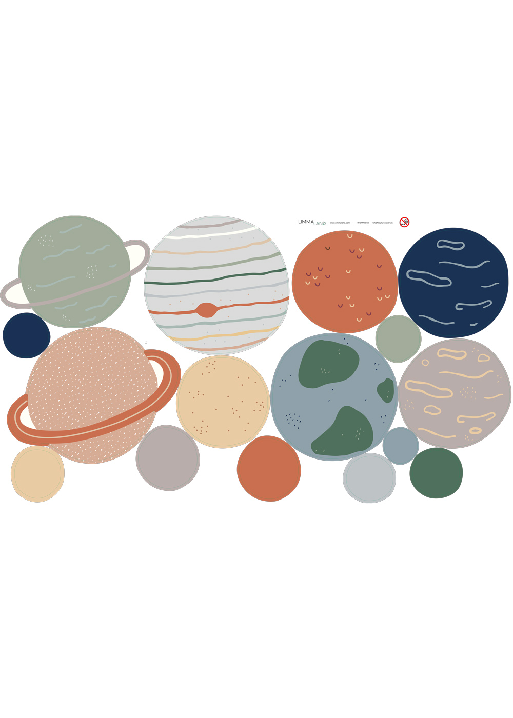 stickerset wand moebel planeten 2 99