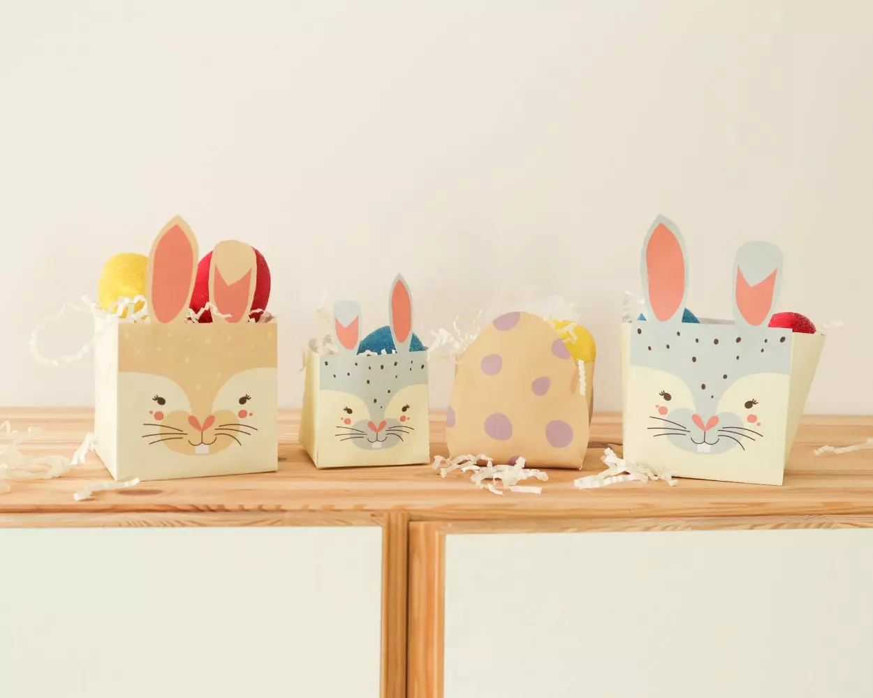 Making Easter baskets for children