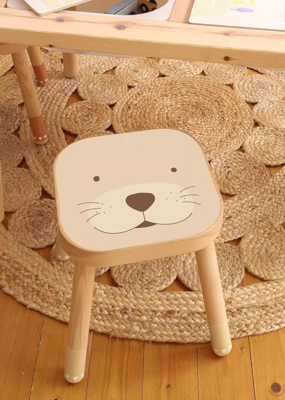  Decal for Ikea stool Otter self-adhesive IKEA FLISAT children's stool