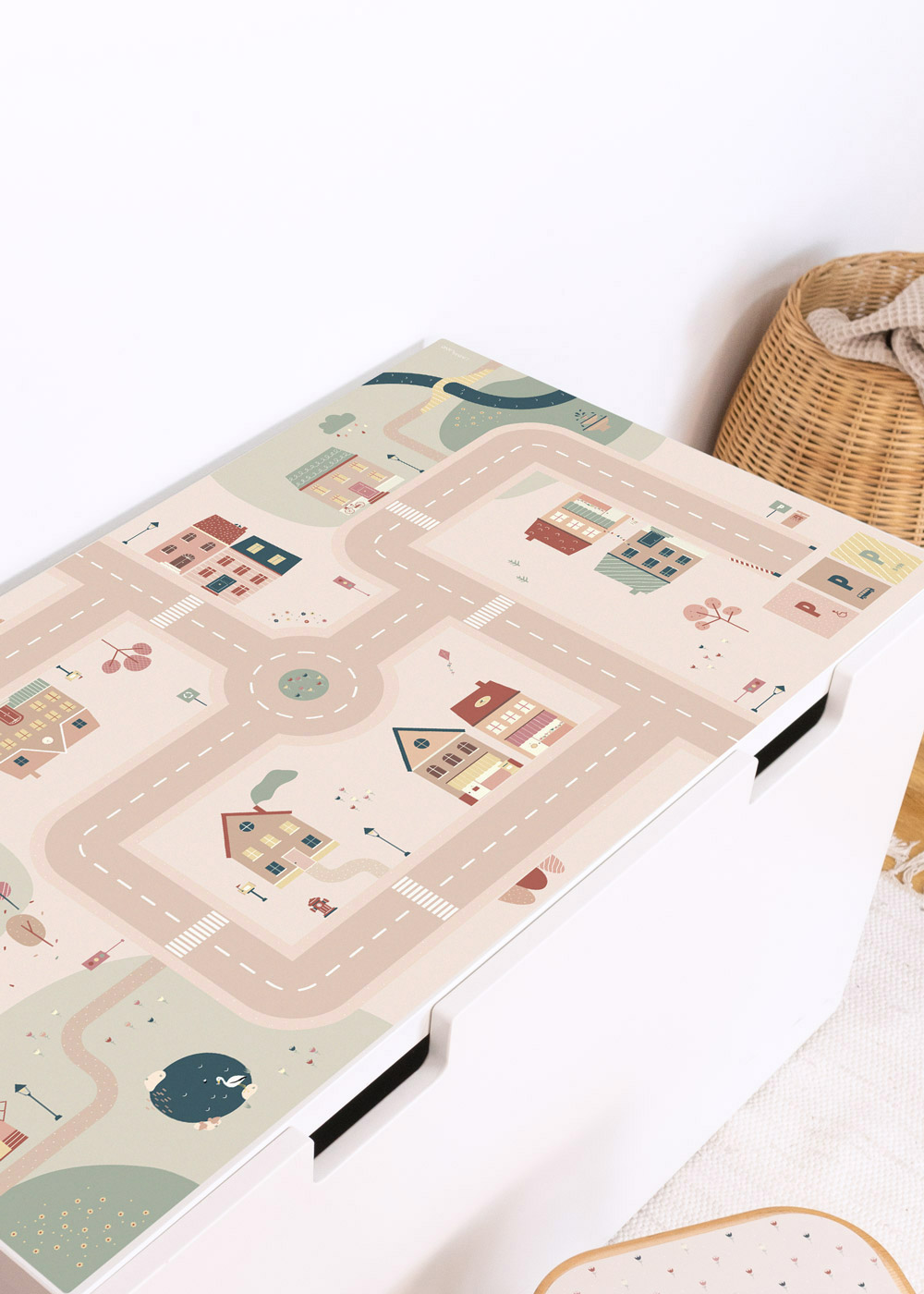 IkeStuva Regal mit Klebefolie Spielstraße IkeStuva Regal mit Klebefolie Spielstraße