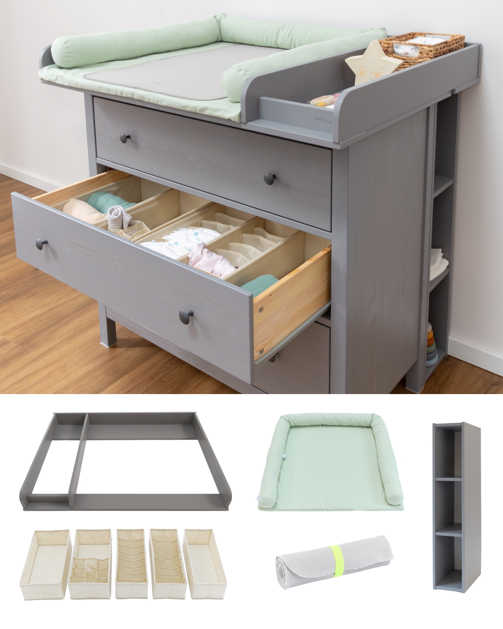 ikea grey dresser hemnes Boho-Style IKEA HEMNES Hack