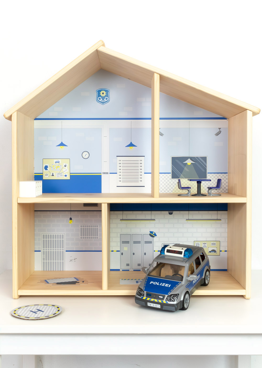 klebefolie ikea flisat puppenhaus tapete polizei 03