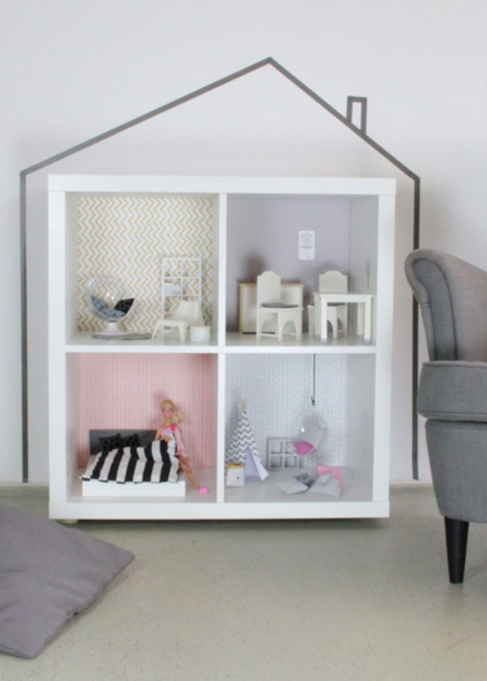 Kallax Puppenhaus  Kallax Puppenhaus