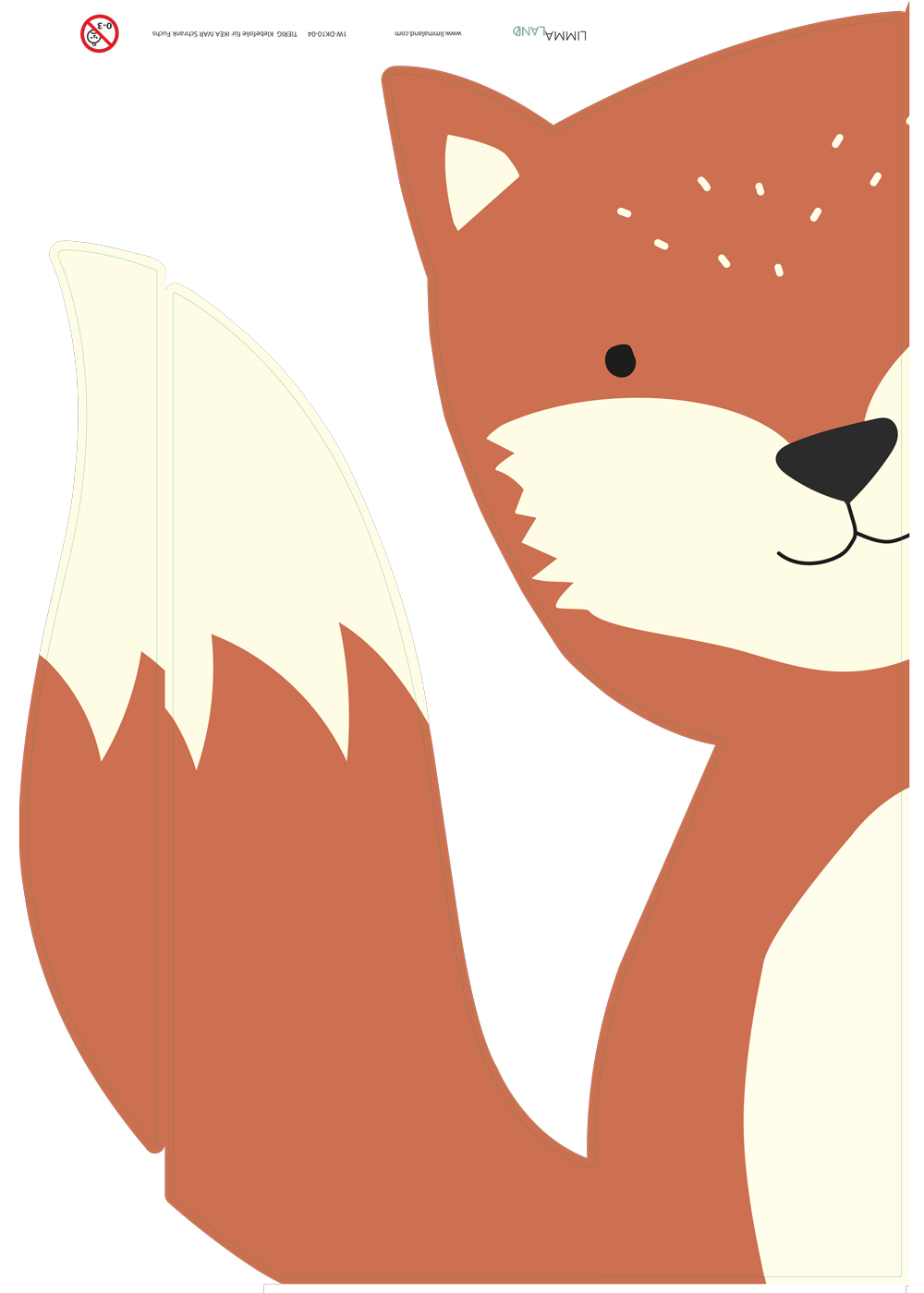 stickerset ikea ivar schrank tierig fuchs 99 stickerset ikea ivar schrank tierig fuchs 99