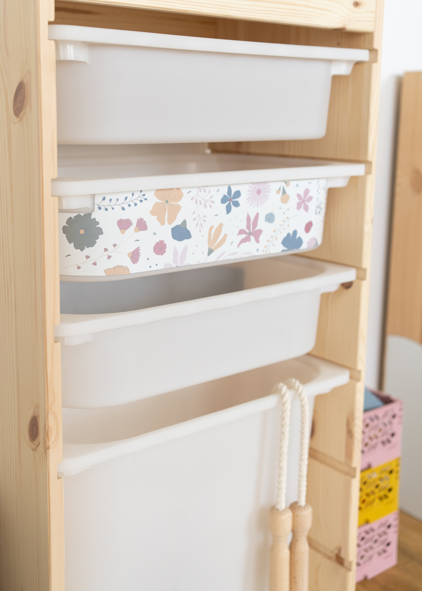 stickerset ikea trofast box klein laengsseite blumig rosa blau 3 stickerset ikea trofast box klein laengsseite blumig rosa blau