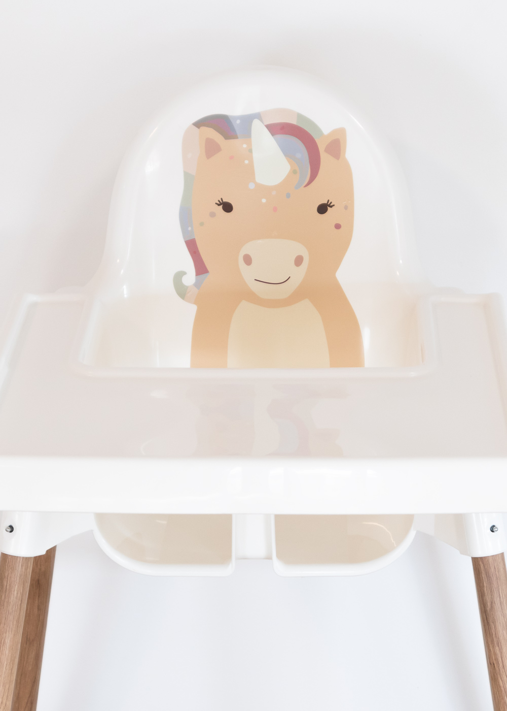  Decal for IKEA ANTILOP highchair with animal motif unicorn self-adhesive Ikea accessories