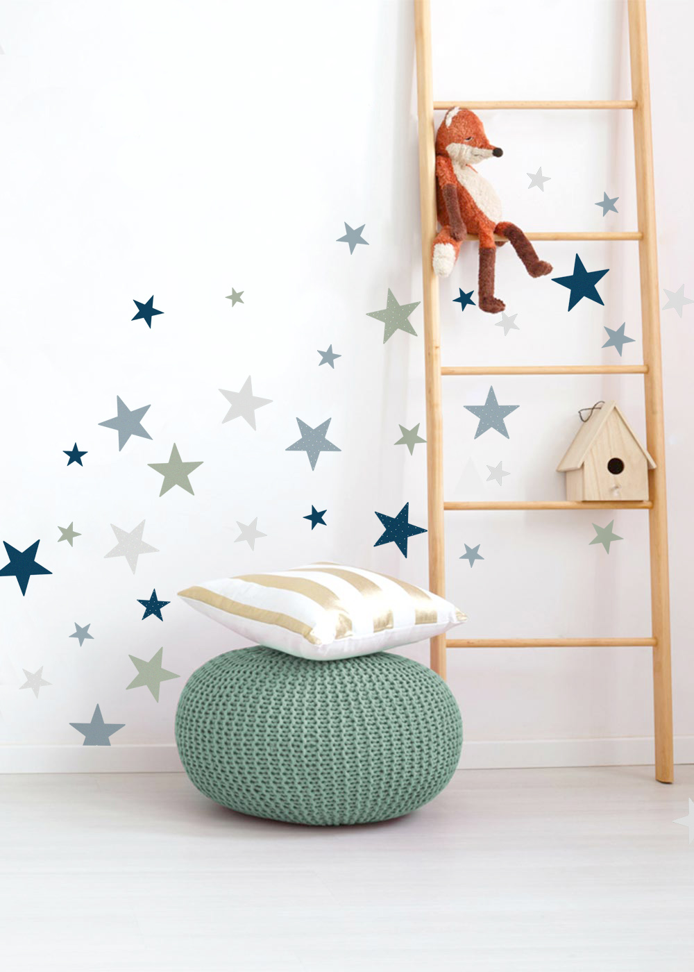stickerset wand moebel sterne nordisch blau 0 stickerset wand moebel sterne nordisch blau 0