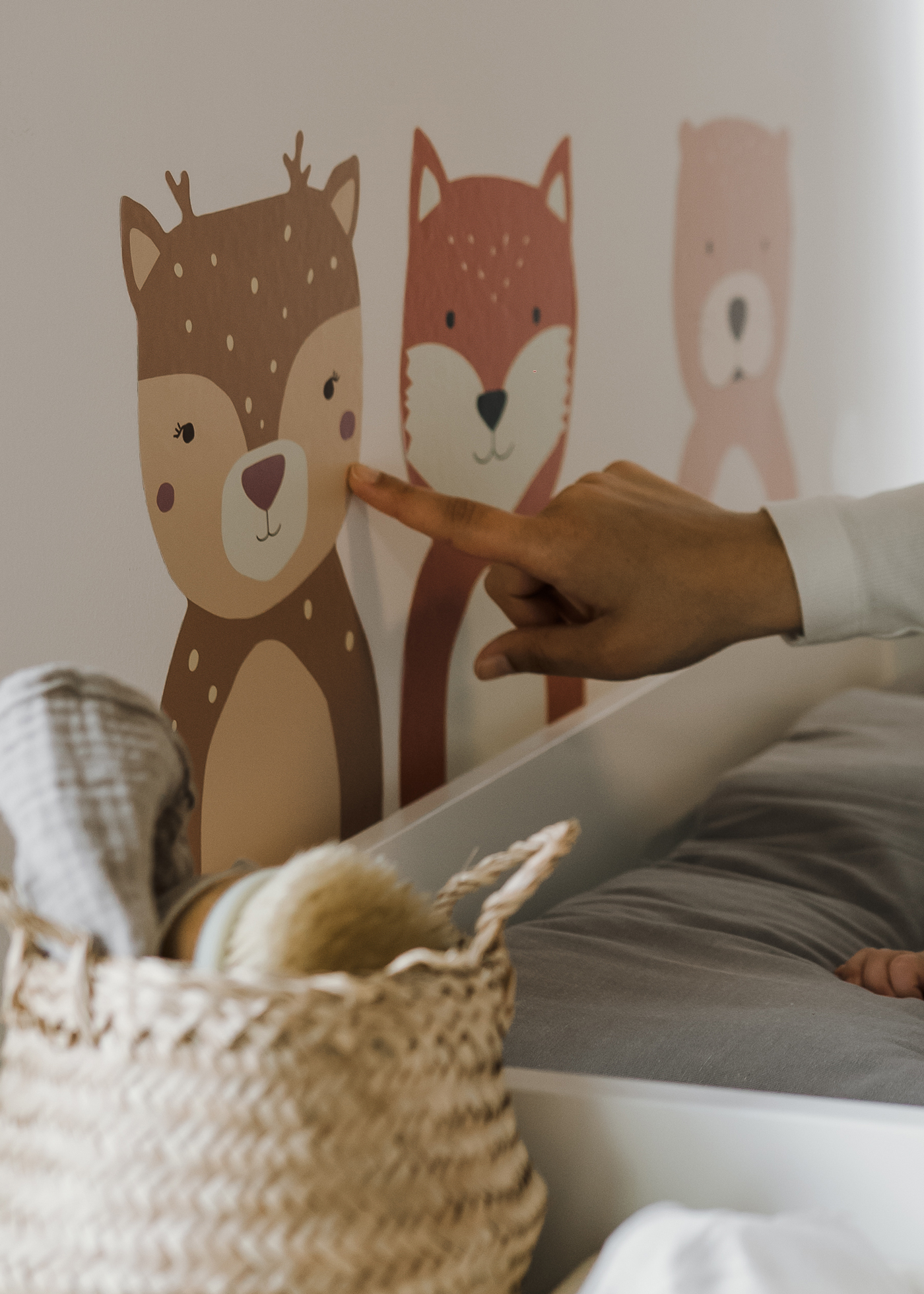 Wandsticker im Wickelbereich Wandsticker im Wickelbereich