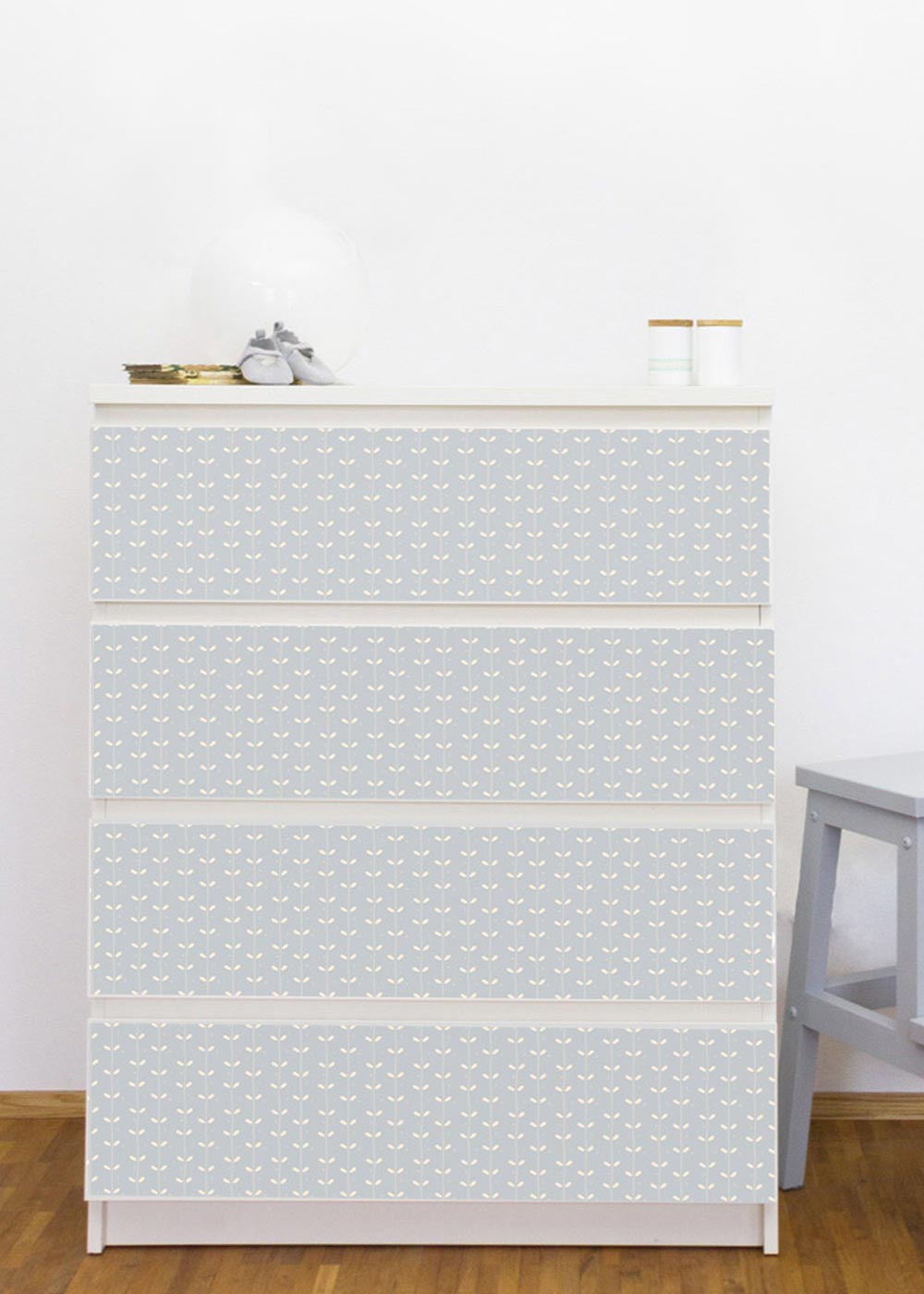 Ikea Malm Dresser Ährig ice blue general view