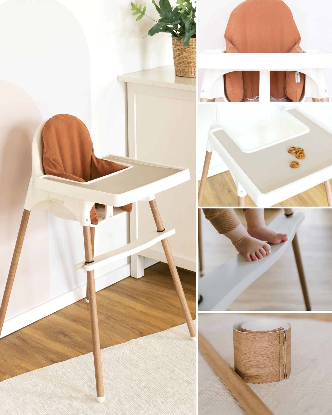 sparset ikea antilop hochstuhl terrakotta creme