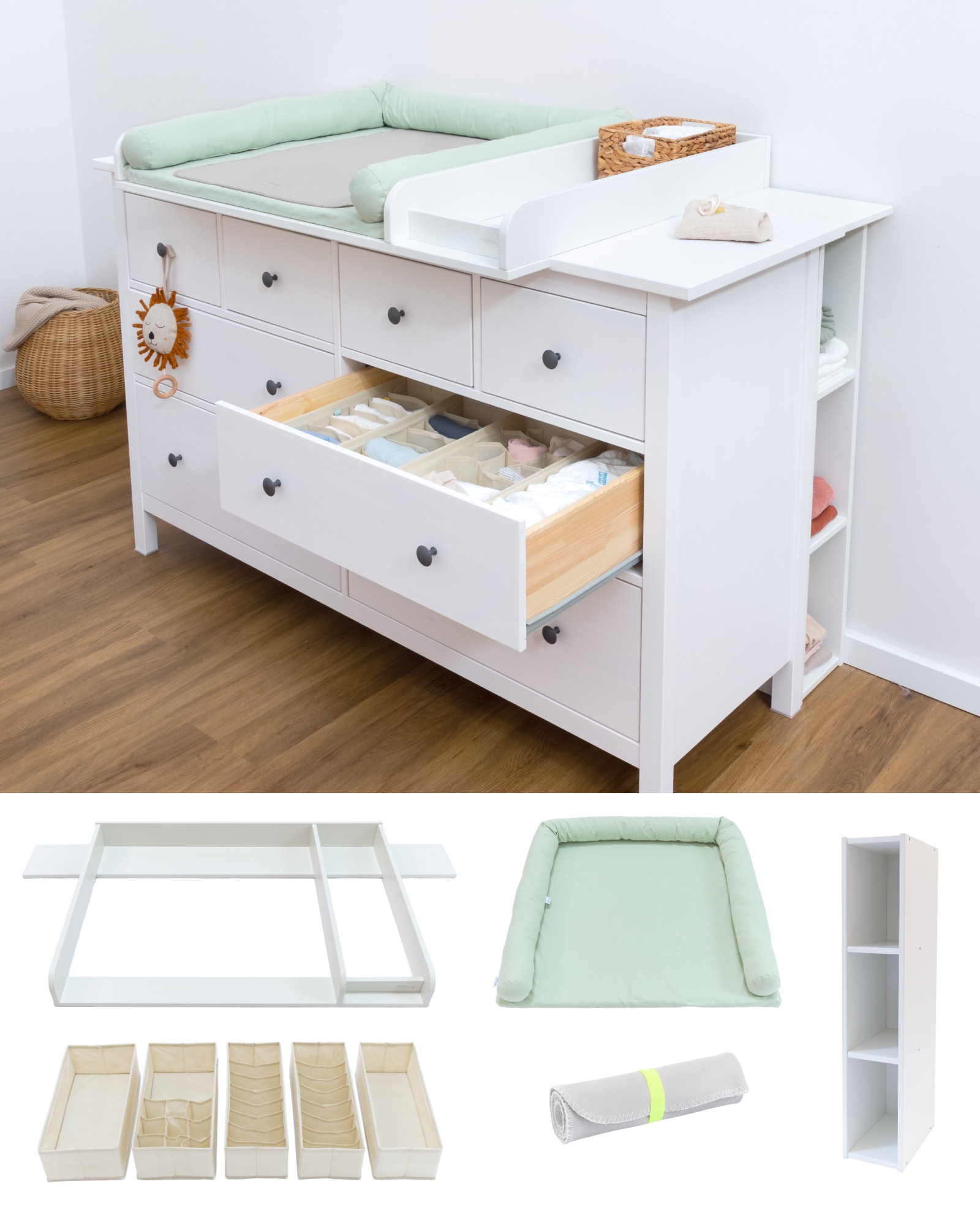 wickelkommode ikea hemnes 160 set premium eukalyptus light 000