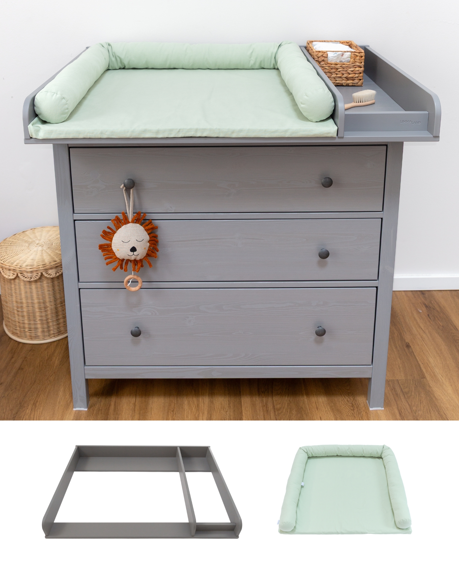 wickelkommode ikea hemnes 108 set grau basis eukalyptus light 0