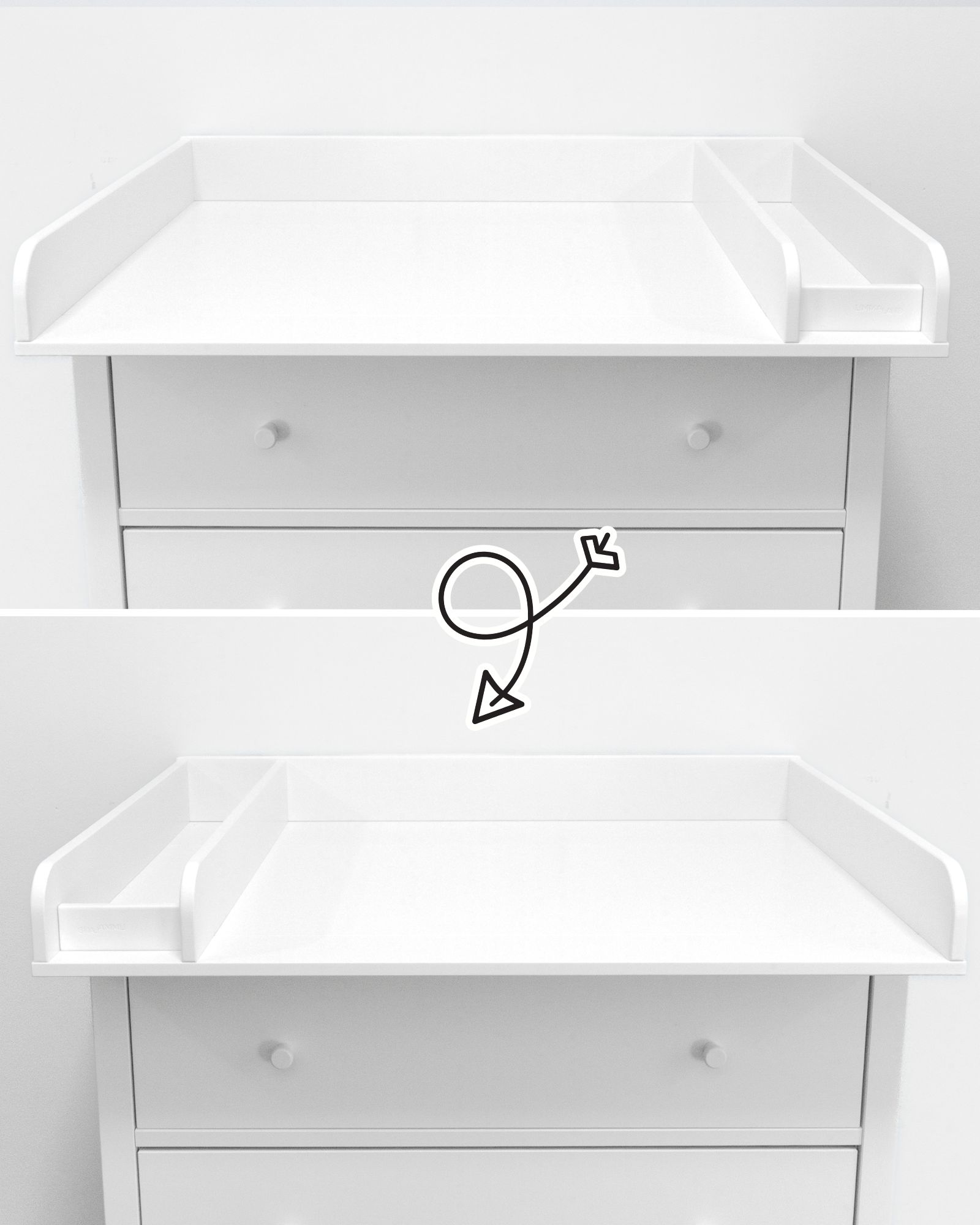 Hutch, Wechselablage, Schrank-Organisator, weiß, Schublade