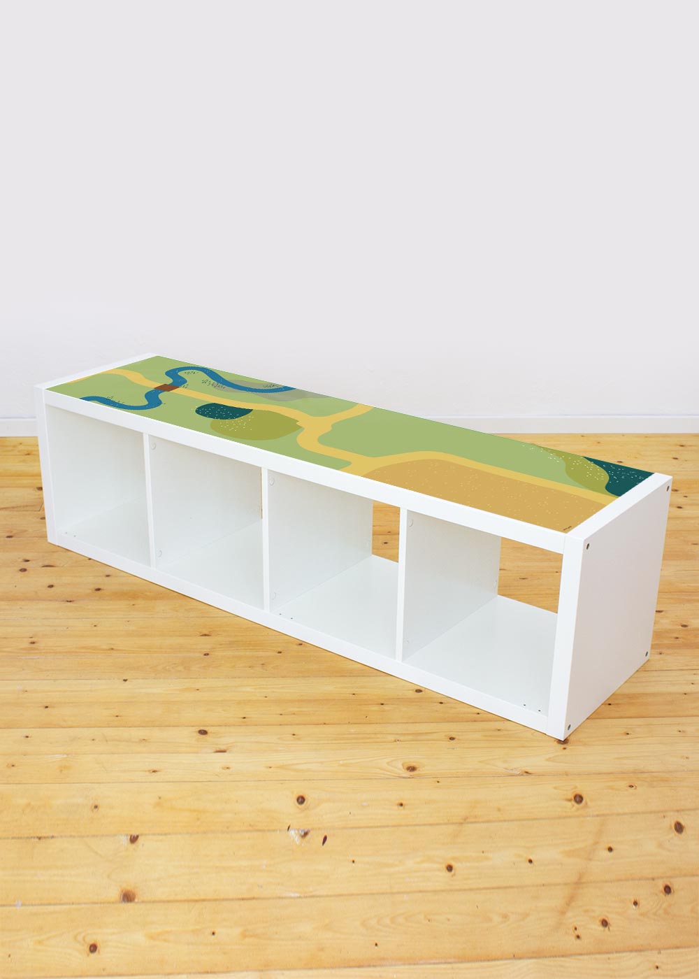 Ikea Kallax Shelf Spielwiese 4-fold complete view