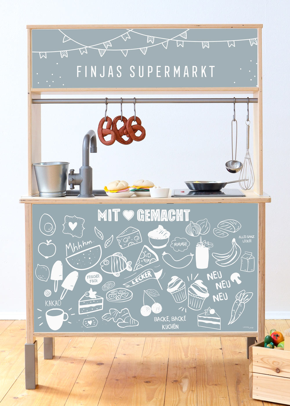 klebefolie ikea kaufladen duktig kinderkueche restaurang blau 1 klebefolie ikea kaufladen duktig kinderkueche restaurang blau 1