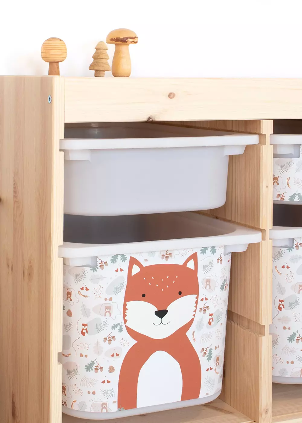 Decal for IKEA TROFAST boxes medium - fox