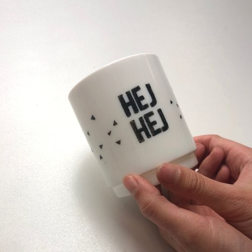 Tasse bemalt Painting crockery with children