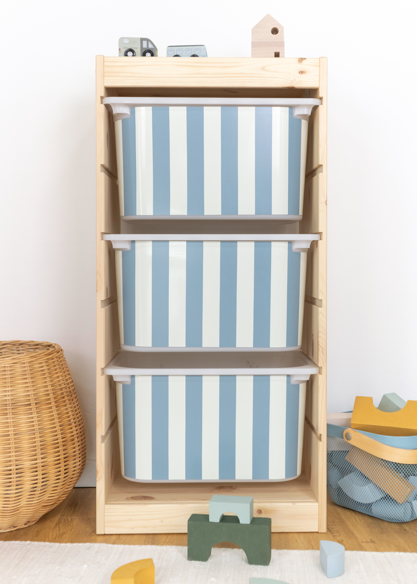 stickerset ikea trofast box mittel laengsseite vichy streifig nordisch Blau 3er set 0 stickerset ikea trofast box mittel laengsseite vichy streifig nordisch Blau 3er set