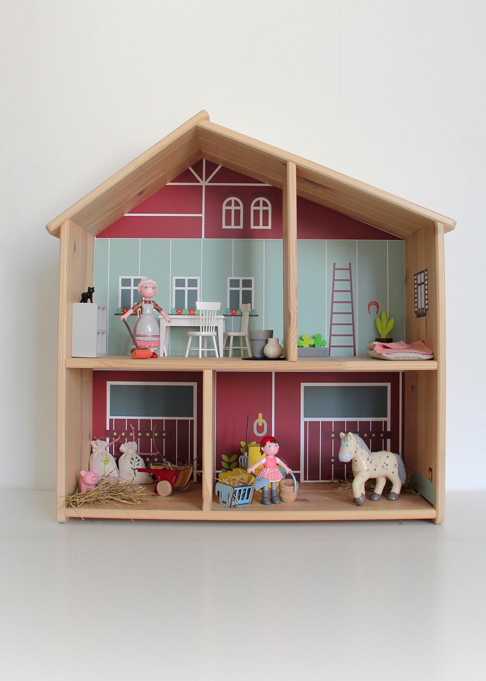 Ikea Flisat Puppenhaus Tapete Ponny Hus Komplettansicht