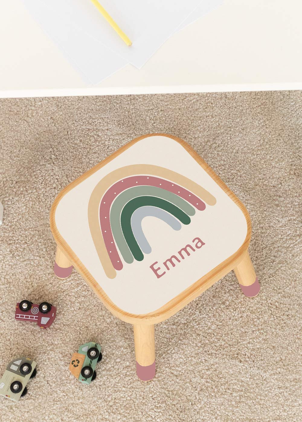 klebefolie ikea flisat kinderhocker vielfalt regenbogen 2 klebefolie ikea flisat kinderhocker vielfalt regenbogen 2