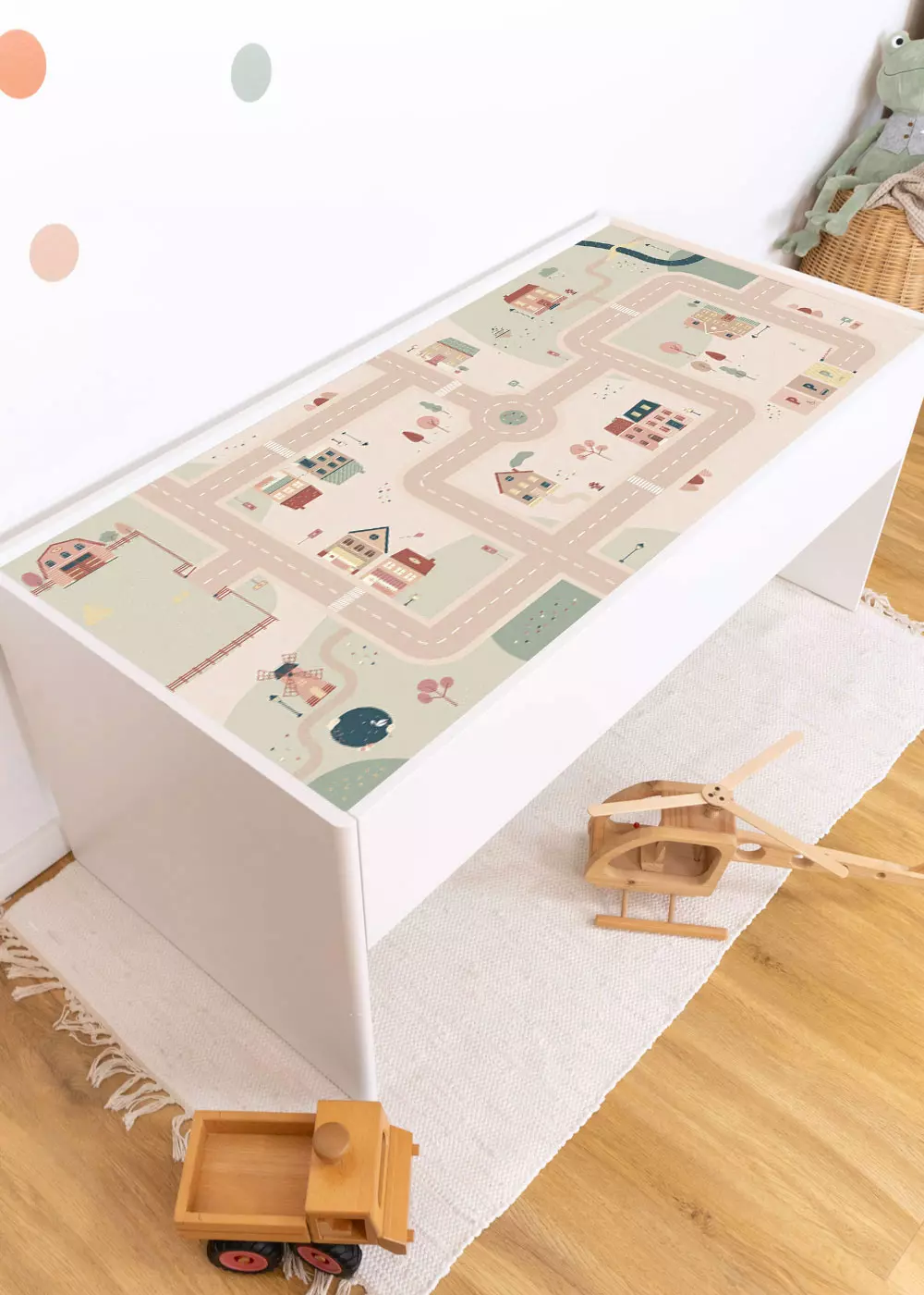  Decal for IKEA DUNDRA play table with storage space