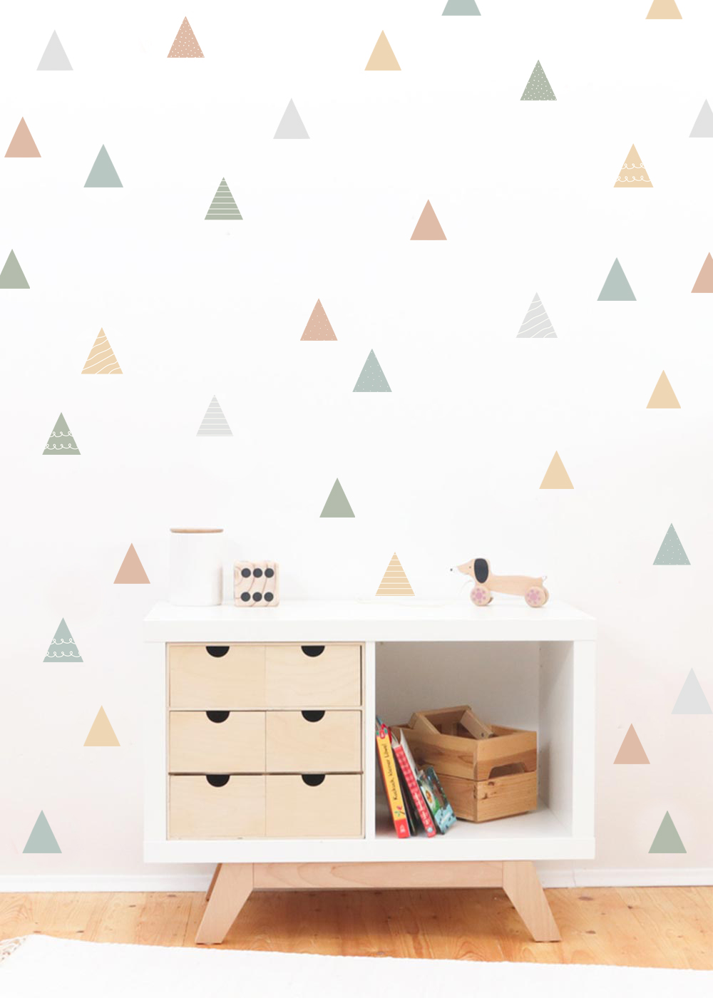stickerset wand moebel dreiecke cashew steingrau 2 stickerset wand moebel dreiecke cashew steingrau 2