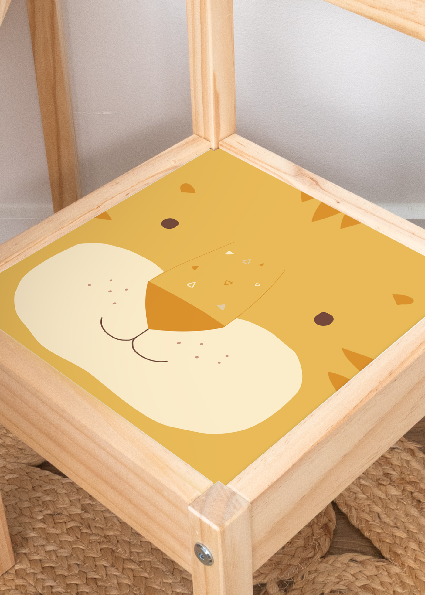 klebefolie ikea laett kinderstuhl tierig tiger 01