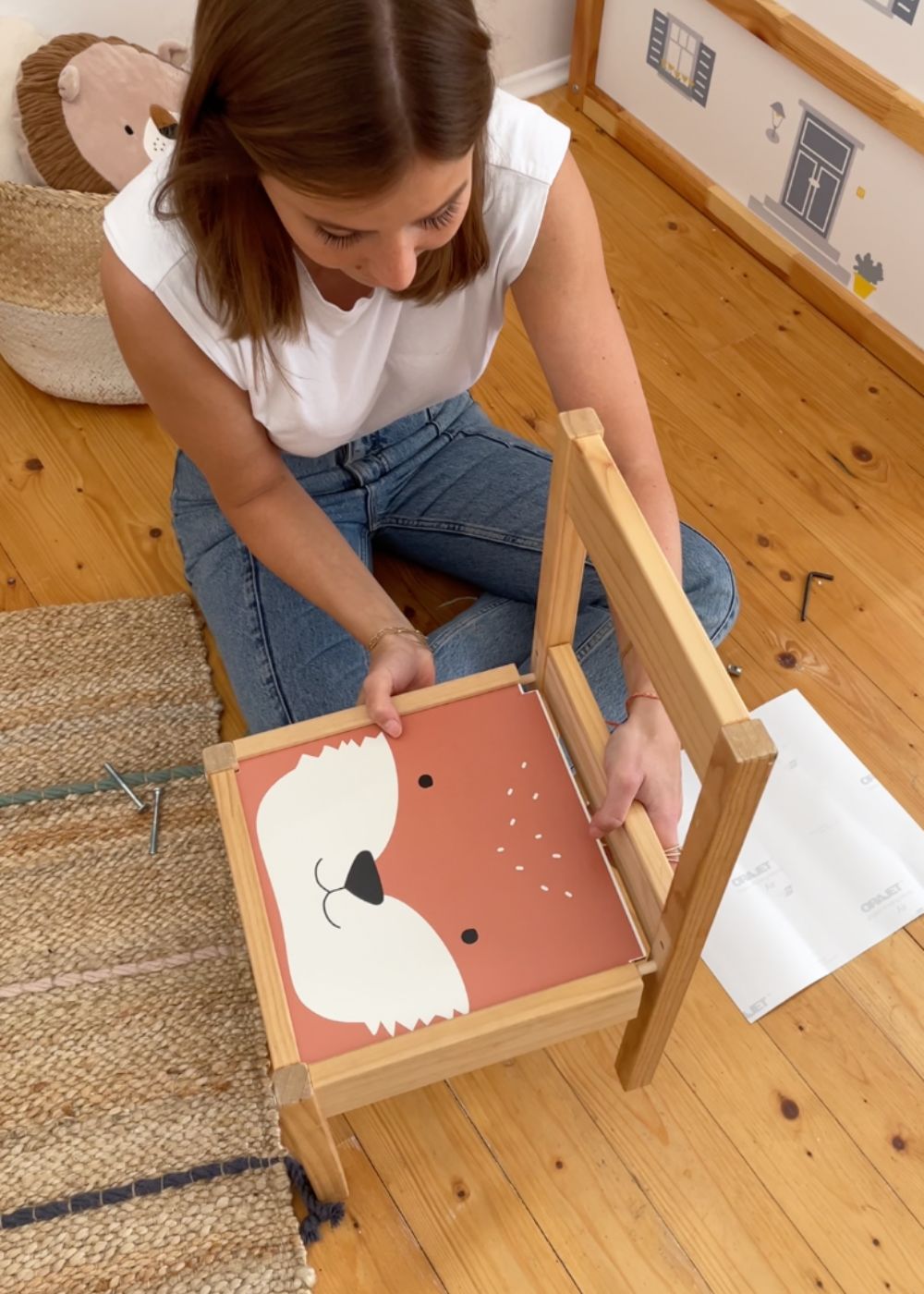 Anleitung Ikea Lätt Kinderstuhl bekleben Anleitung Ikea Lätt Kinderstuhl bekleben