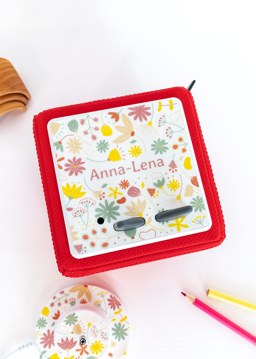 schutzfolie toniebox blumig bunt personalisiert kindername 1 schutzfolie toniebox blumig bunt personalisiert kindername 1
