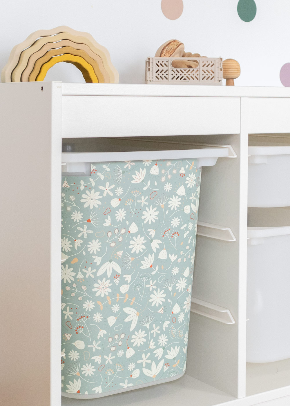 Decal for IKEA TROFAST shelf flower pattern green Ikea Hack IKEA TROFAST boxes sticker self-adhesive  Decal for IKEA TROFAST shelf flower pattern green Ikea Hack IKEA TROFAST boxes sticker self-adhesive