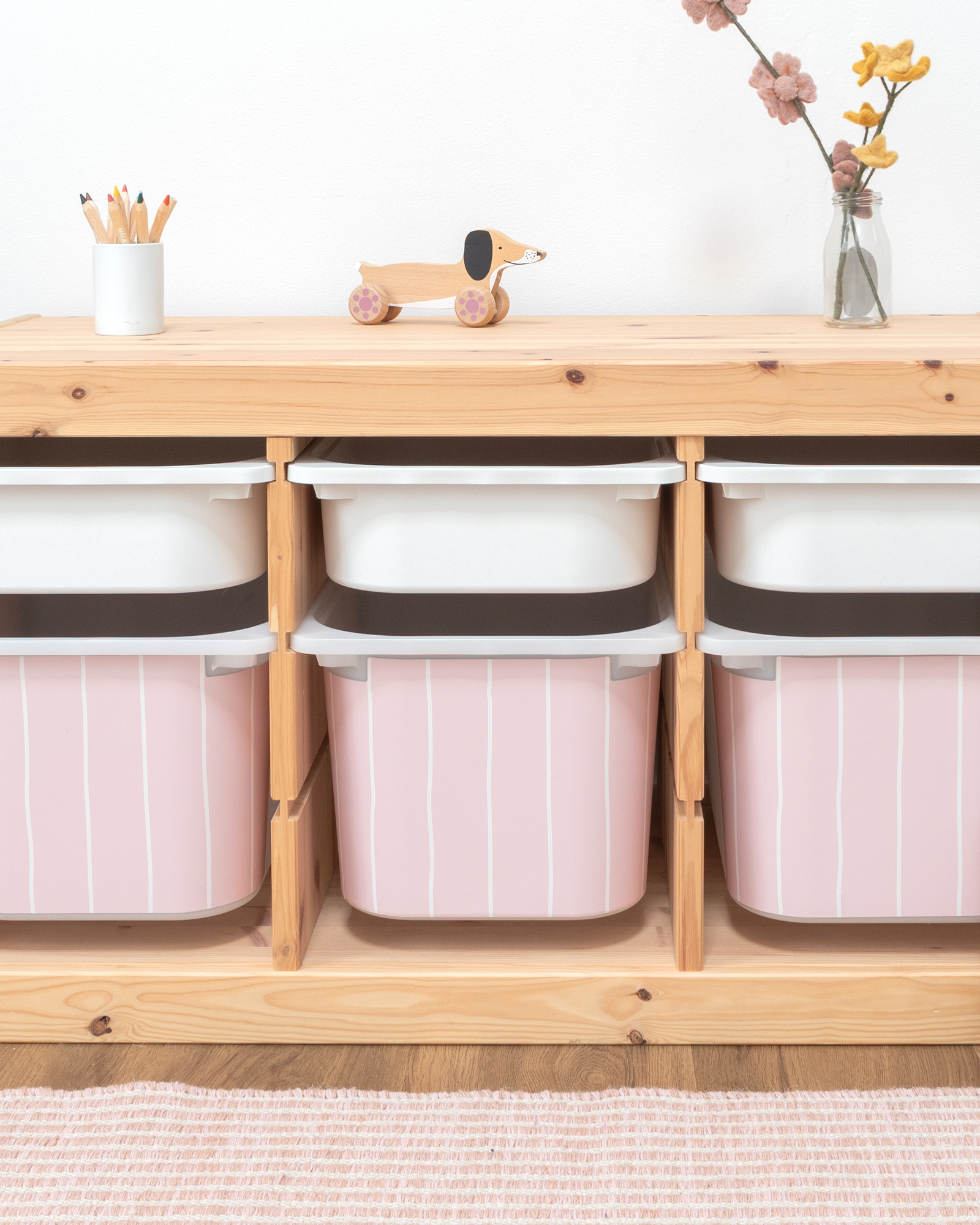 klebefolie ikea trofast box mittel kopfseite linie marshmallow 3er Set 3 klebefolie ikea trofast box mittel kopfseite linie marshmallow 3er Set 3