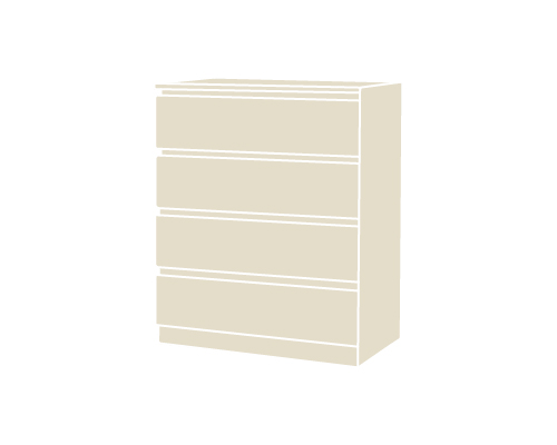 MALM chest of drawers