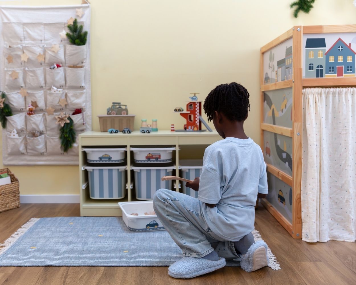 Aufbewahrungsbox, Kunststoff, Weiß, Fahrzeugmotiv, Kinderzimmer