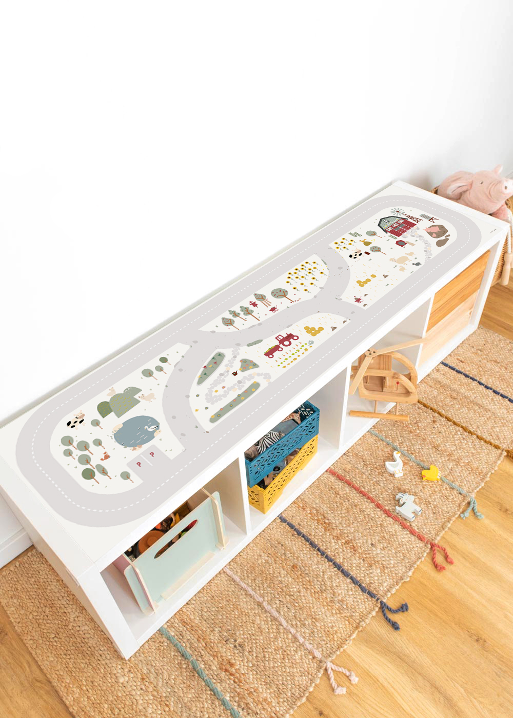  Decal for IKEA KALLAX shelf 4 play street farm children's room