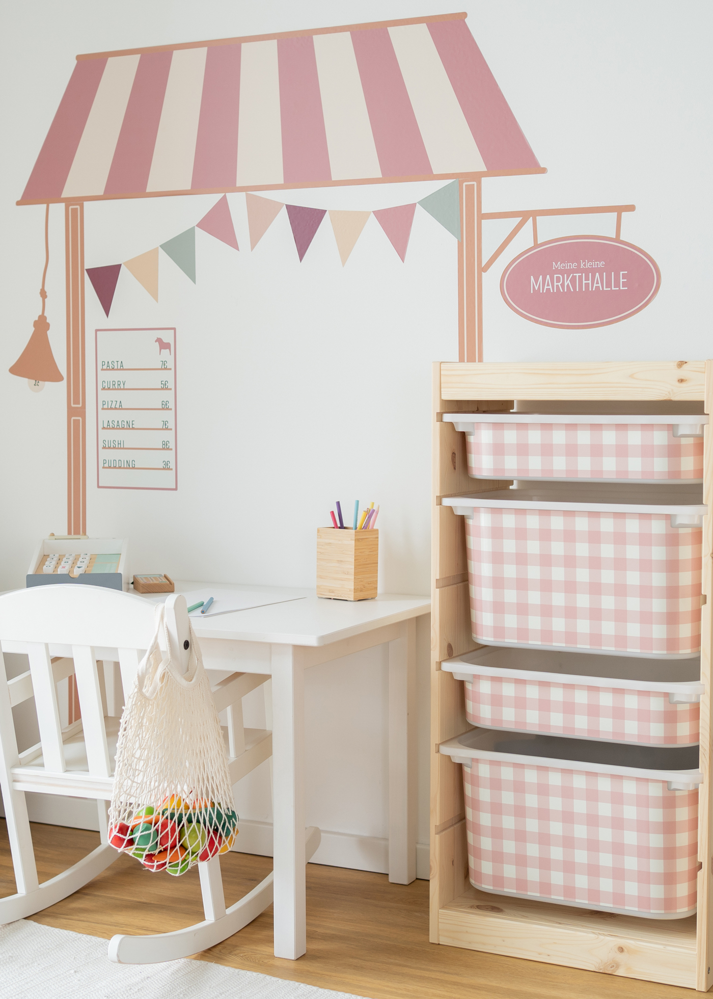 stickerset ikea trofast box mittel laengsseite vichy karo rosa 1 stickerset ikea trofast box mittel laengsseite vichy karo rosa