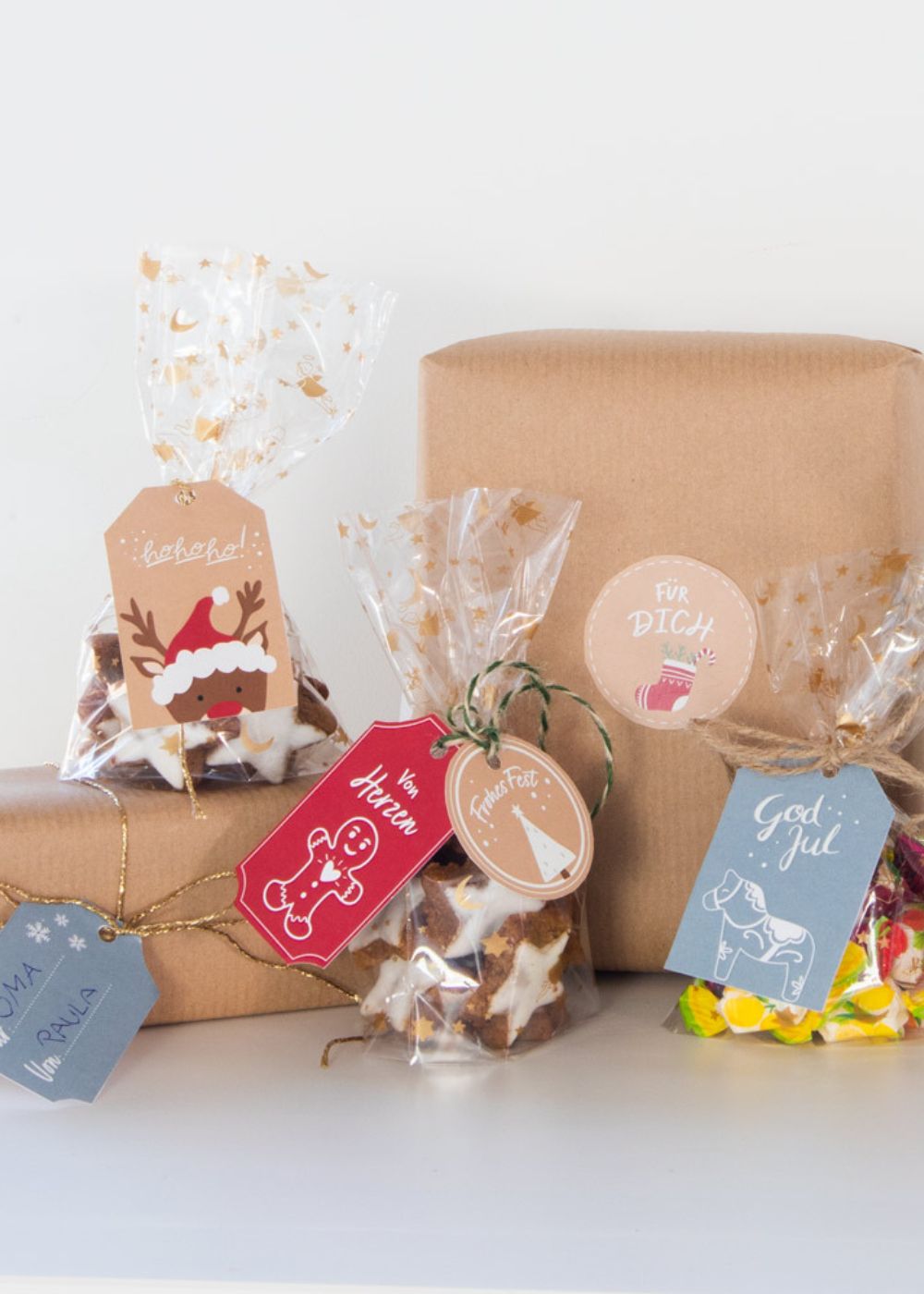 Geschenkanhänger für Weihnachtsgeschenke Geschenkanhänger für Weihnachtsgeschenke