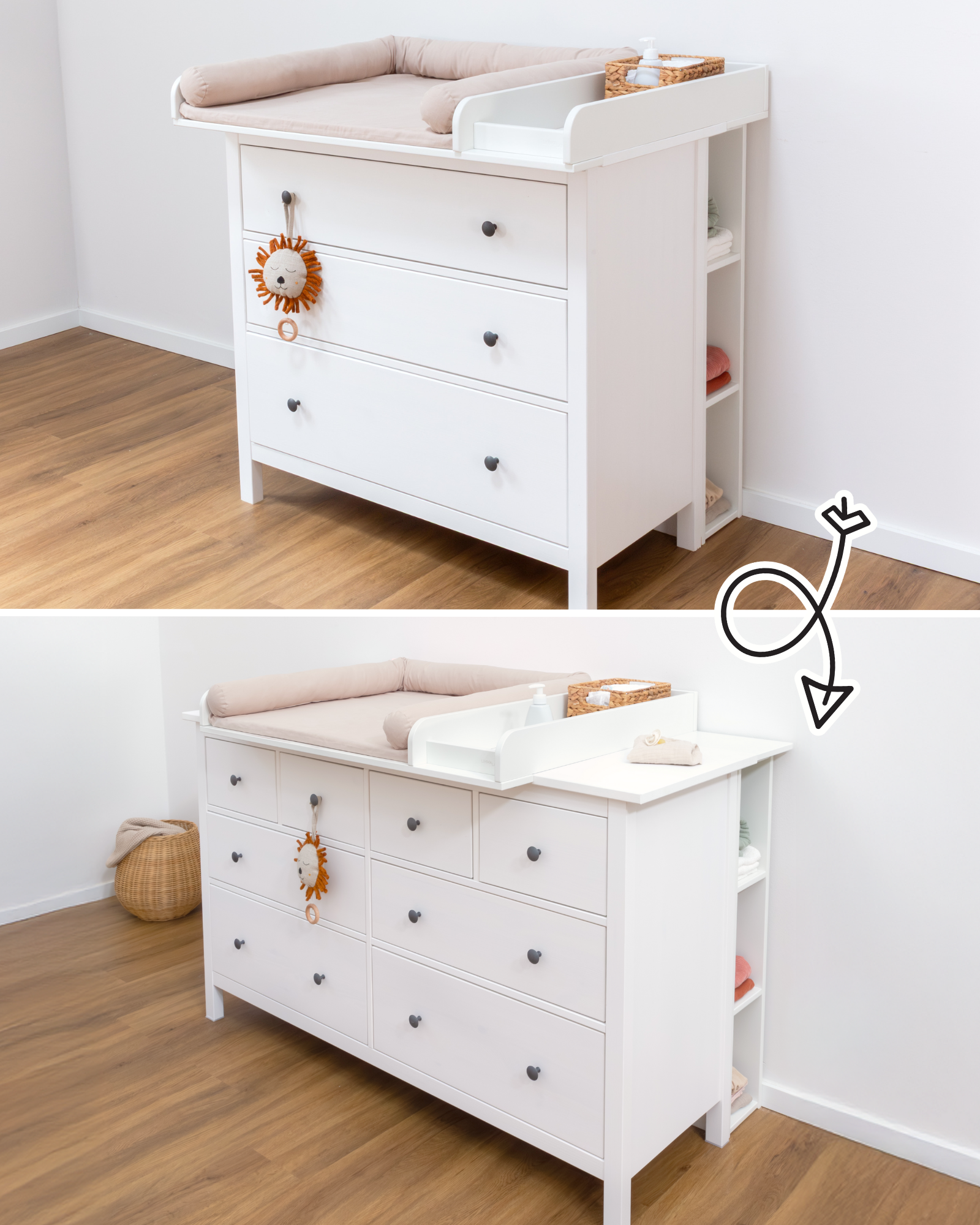 ikea white dresser hemnes IKEA HEMNES 3-drawer dresser, White stain, 42 1/2x37 3/4