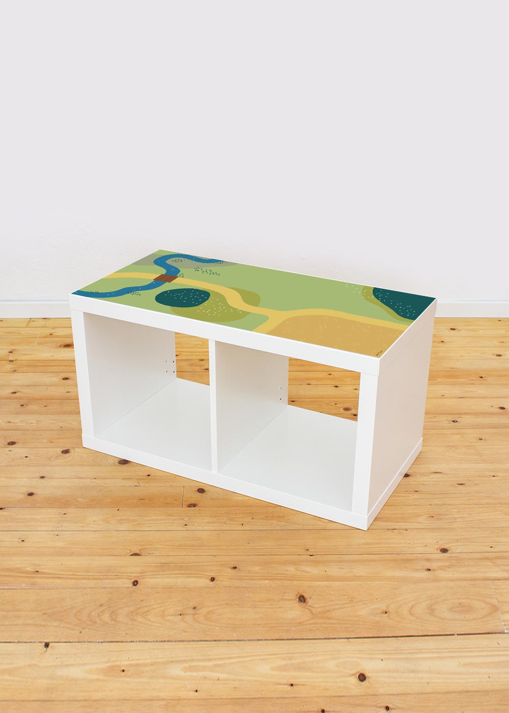 Ikea Kallax Shelf Spielwiese 2-fold complete view