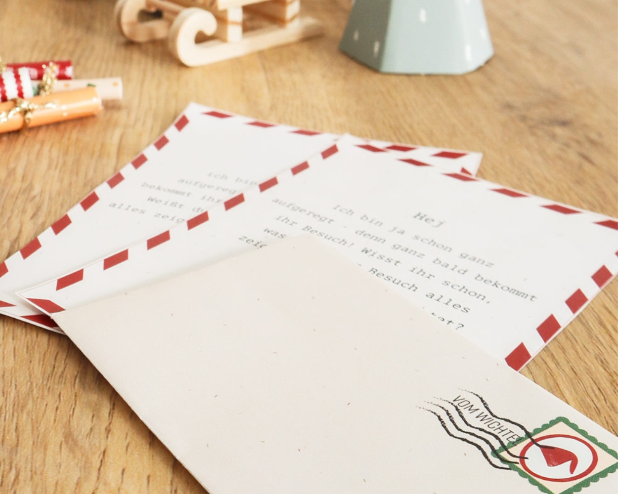 Umschläge für Wichtelbriefe Magical elf letters: ideas for little messages from the Christmas elf