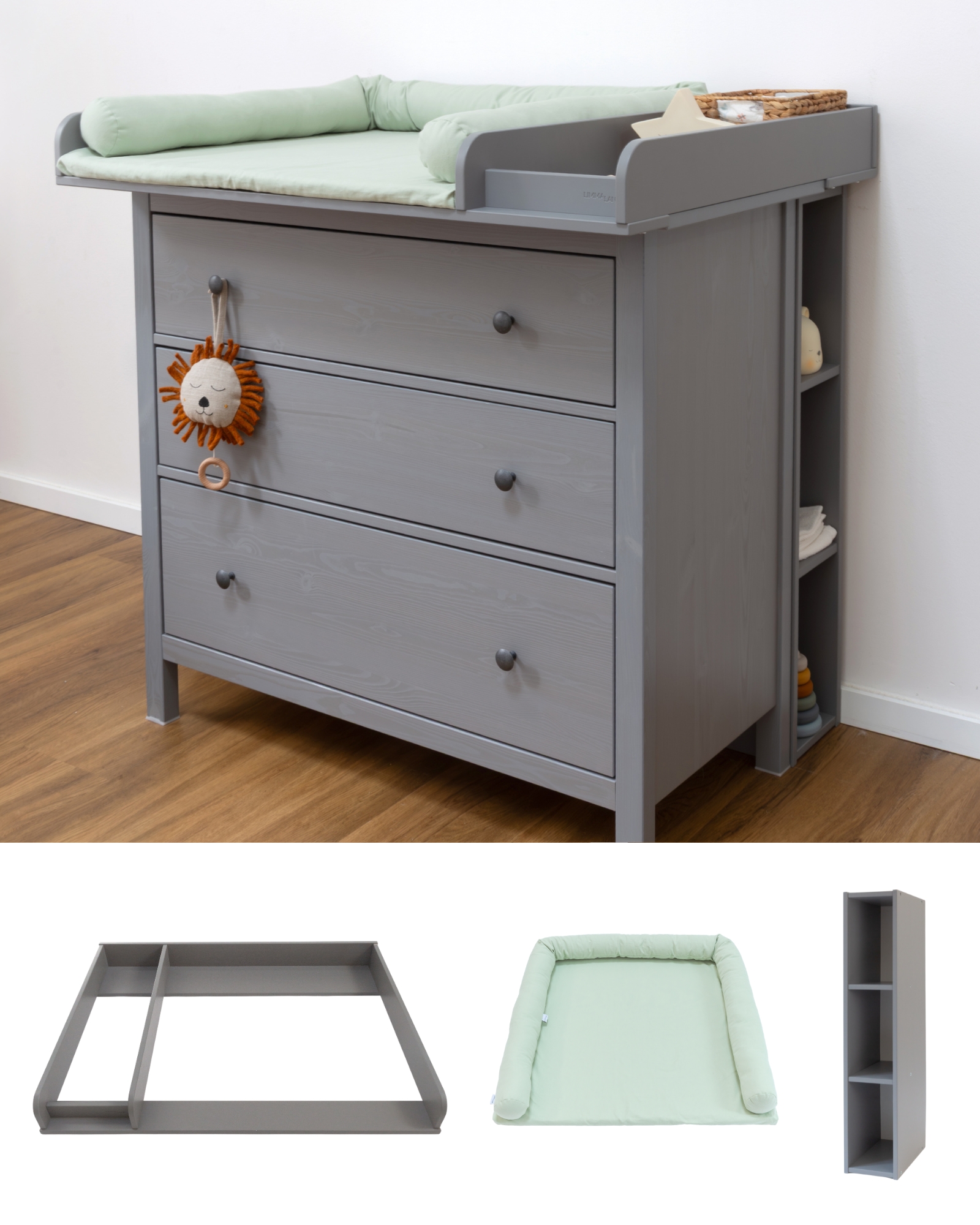 wickelkommode ikea hemnes 108 set grau komfort eukalyptus light 0
