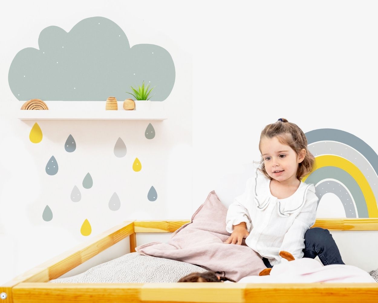 Wolken-Klebefolie für Kinderzimmer-Regal Wolken-Klebefolie für Kinderzimmer-Regal