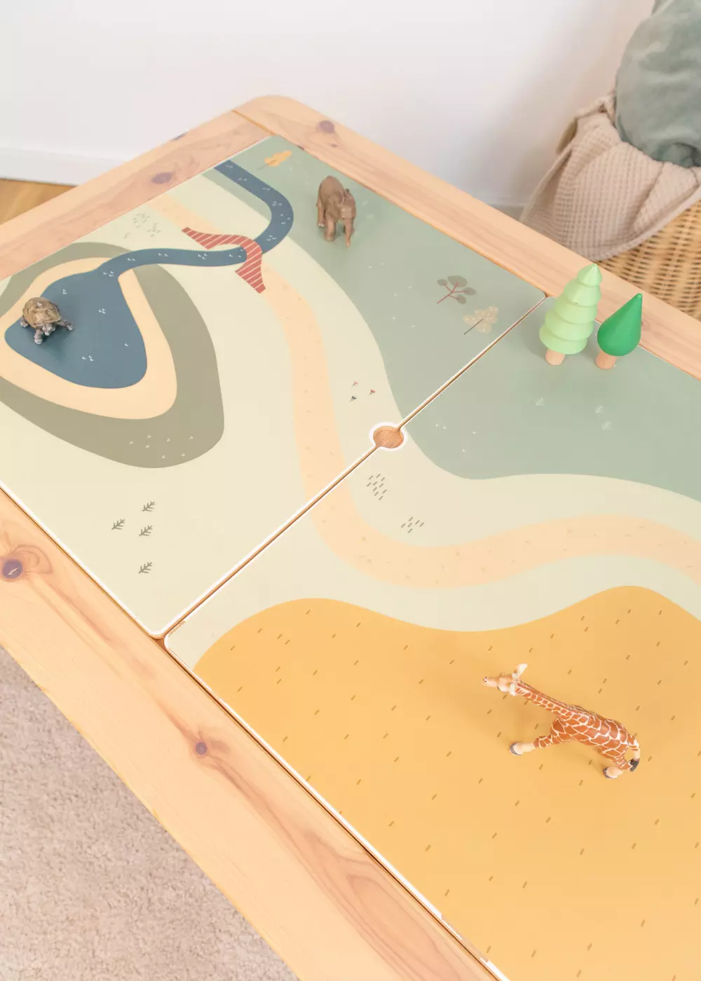 Ikea Flisat Kindertisch Klebefolie